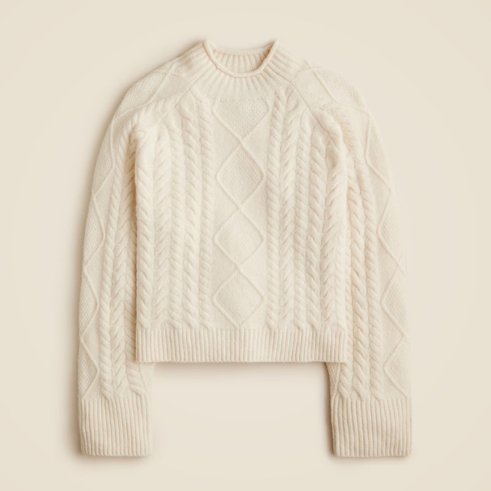NWT Jcrew cable knit roll-neck in Supersoft yarn

Bought in Jan 2025